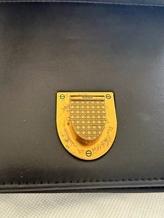 Lambskin Studded Medium Diorama Flap Bag Black Gently Worn - Picture 7 of 16